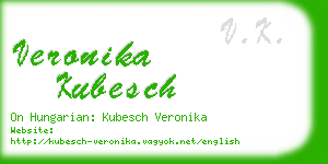 veronika kubesch business card